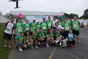 Equipe de Fibra na Corrida Unidos pela Vida, em Curitiba/PR
