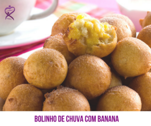 Bolinho de chuva com banana