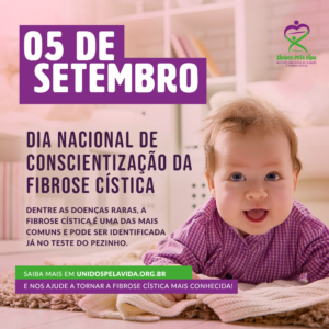 Setembro Roxo 2019 | 05 de Setembro – Dia Nacional de Conscientização e Divulgação da Fibrose Cística